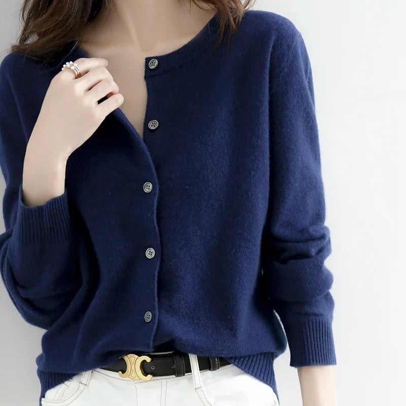 Vesper | Women’s Round Neck Button-Up Cardigan