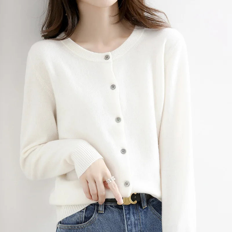 Vesper | Women’s Round Neck Button-Up Cardigan