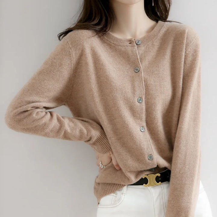 Vesper | Women’s Round Neck Button-Up Cardigan