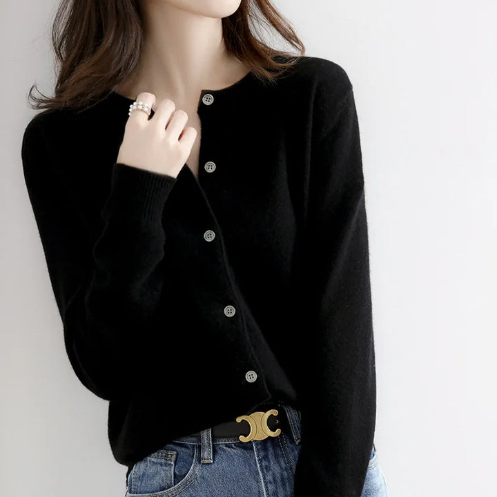 Vesper | Women’s Round Neck Button-Up Cardigan