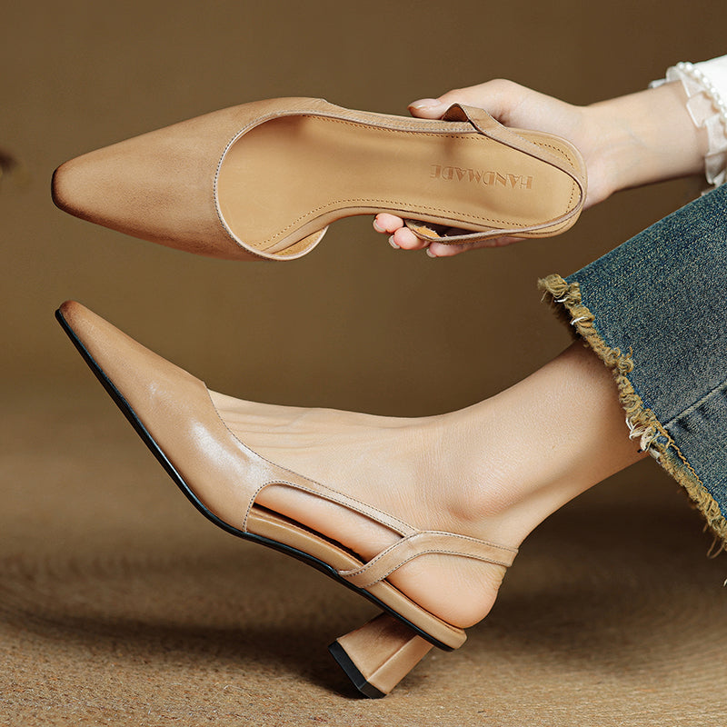 Leah | Women's Pointed Toe Slip-On Heels