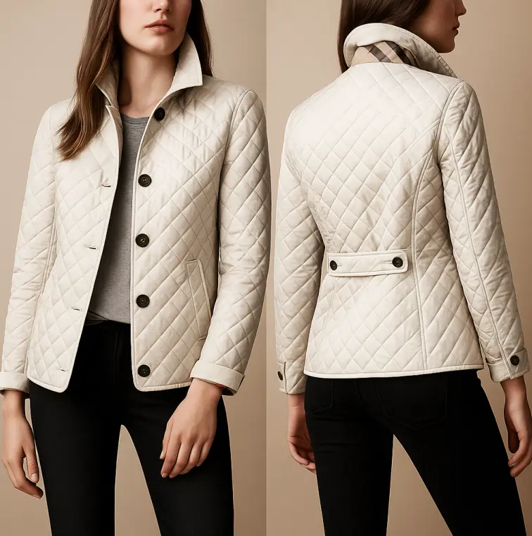 Isla | Women Button Front Quilted Jacket