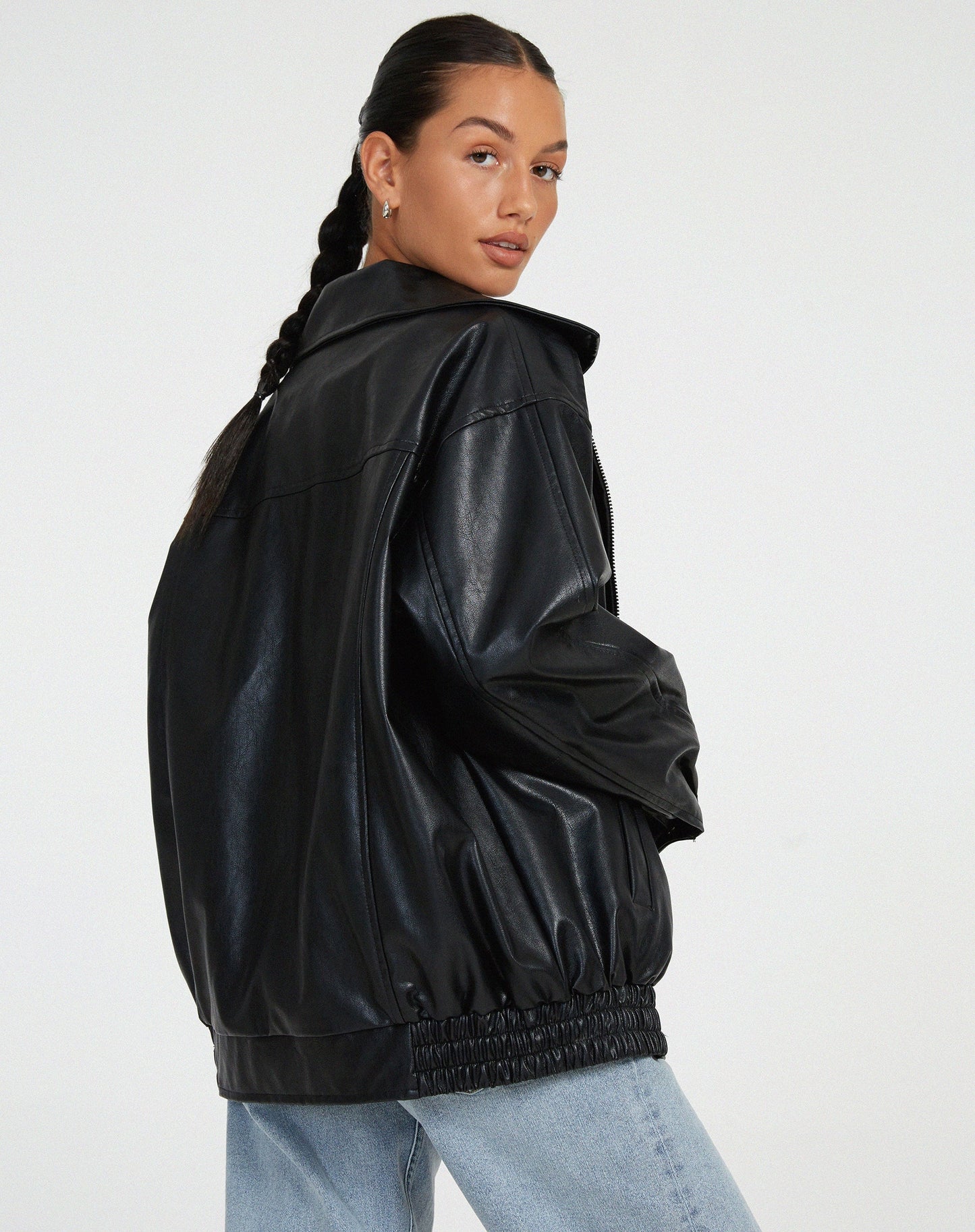 Grainne | Women's Vintage Oversized Leather Jacket