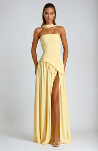 Coraline | Women’s Strapless Maxi Wedding Guest Dress