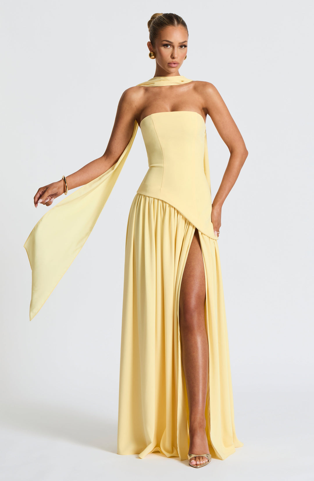 Coraline | Women’s Strapless Maxi Wedding Guest Dress