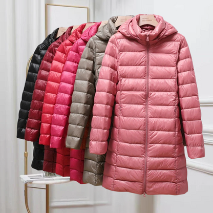 Tara | Women's Long Hooded Puffer Jacket