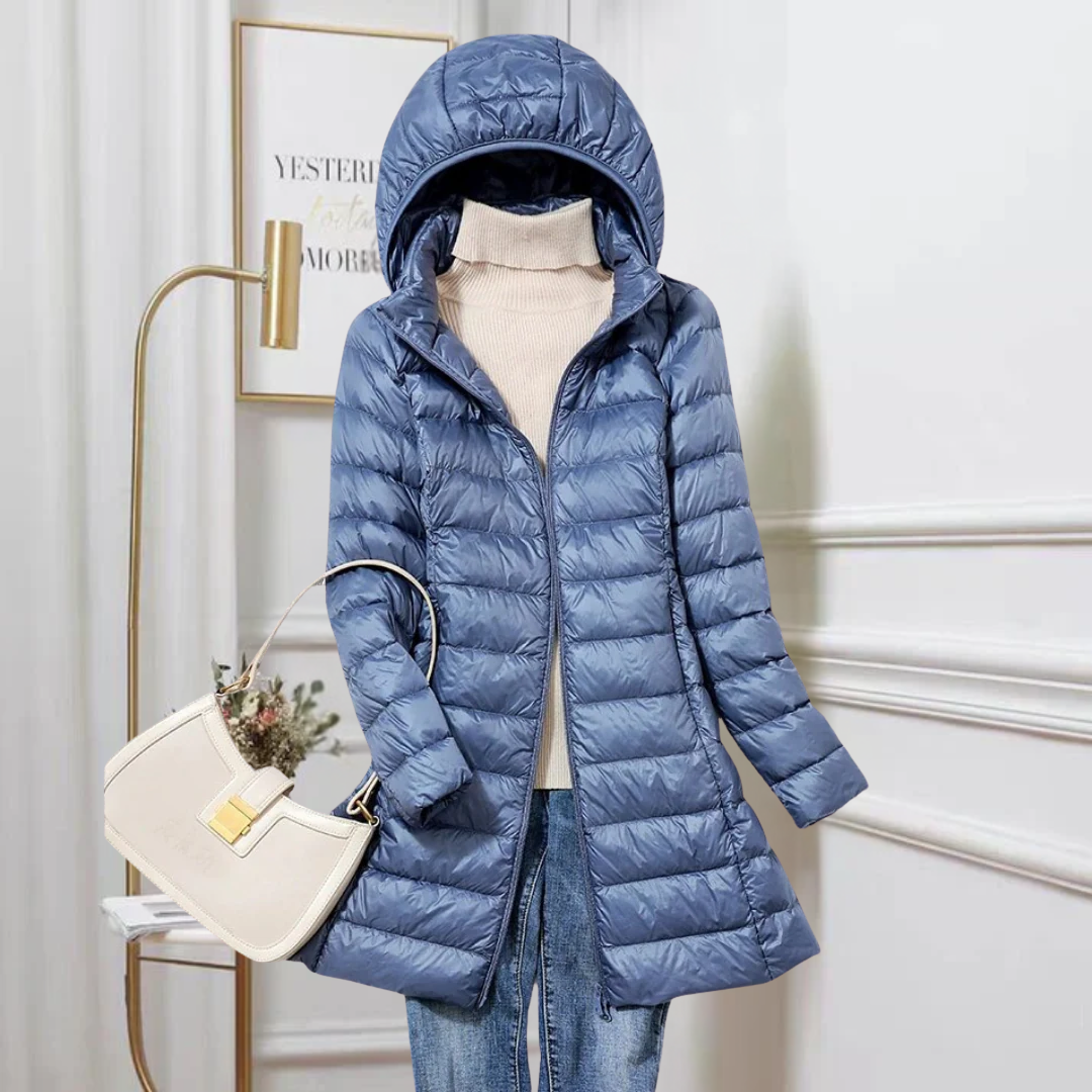 Tara | Women's Long Hooded Puffer Jacket
