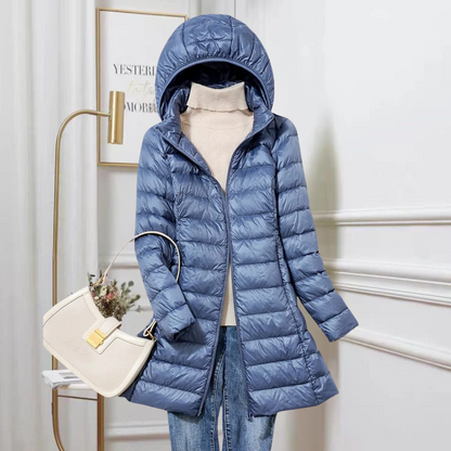 Tara | Women's Long Hooded Puffer Jacket
