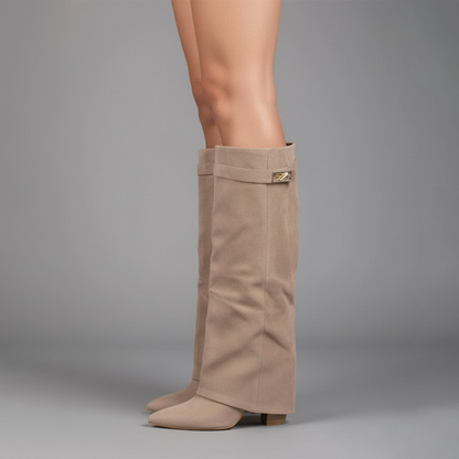 Sorcha | Women's Elegant Knee High Suede Boots