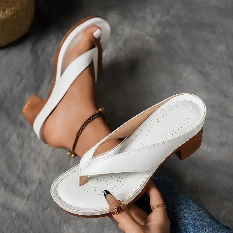 Celine | Women Block Heel Sandals with Ankle Strap