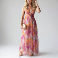 Natalie | Women's Watercolor Long Evening Dress