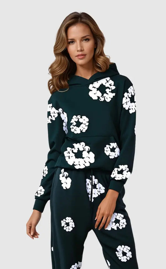 Deirdre | Women's Casual Floral Hoodie
