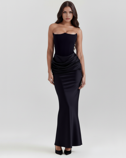 Mia | Women's Evening Satin Corset Dress