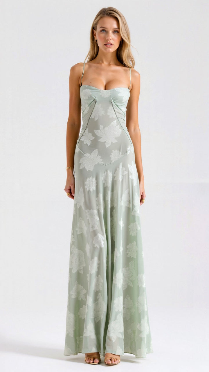 Kendra | Women’s Floral Wedding Guest Maxi Dress