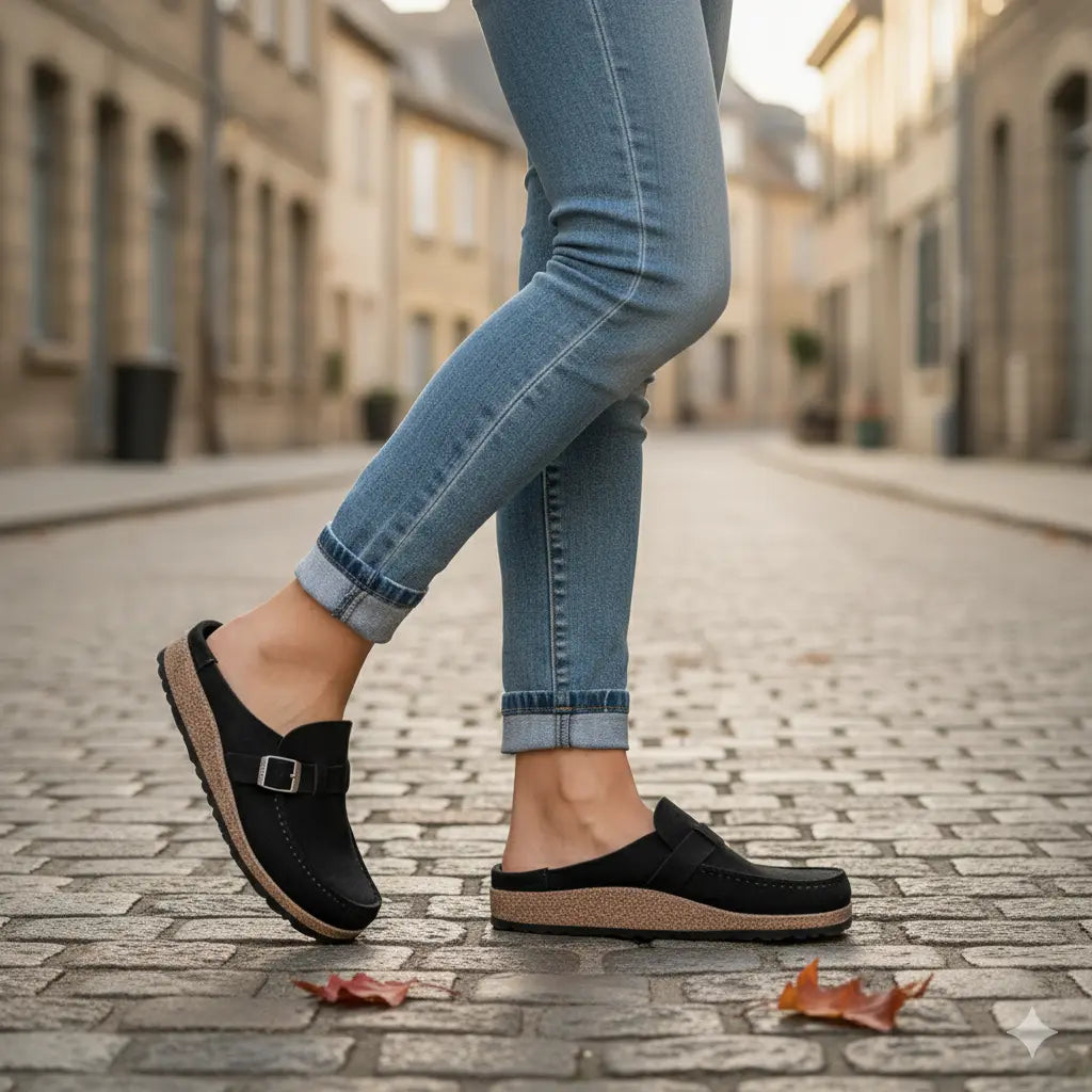 Hazel | Women Casual Wide Fit Slip-On Clogs