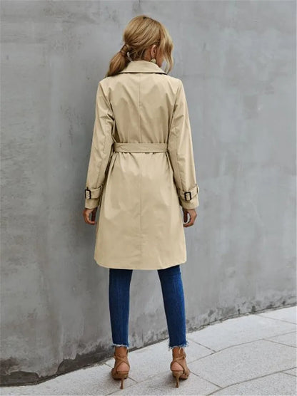 Rez | Women's Classic Lapel Collar Trenchjacket