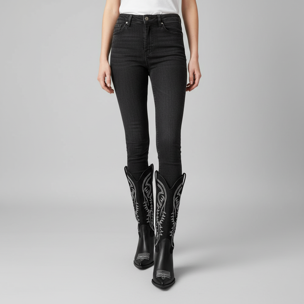 Maria | Women's Elegant Knee High Cowboy Boots