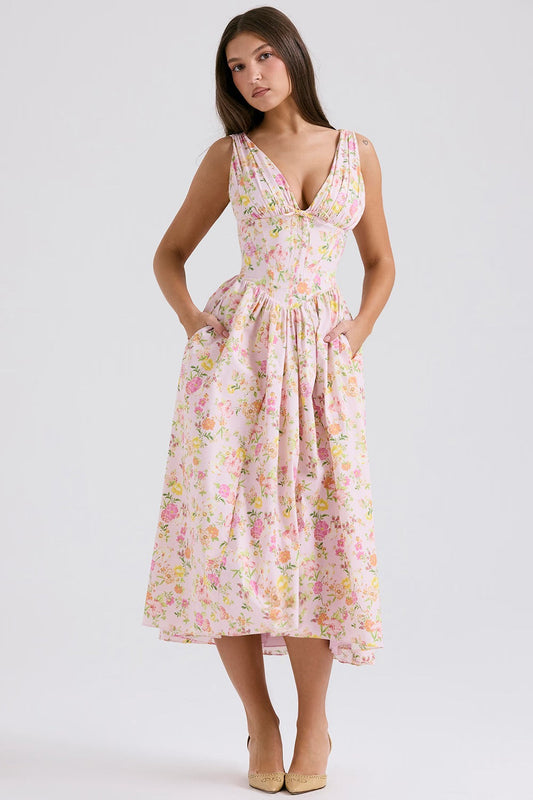 Delaney | Women’s Elegant Floral Wedding Guest Dress