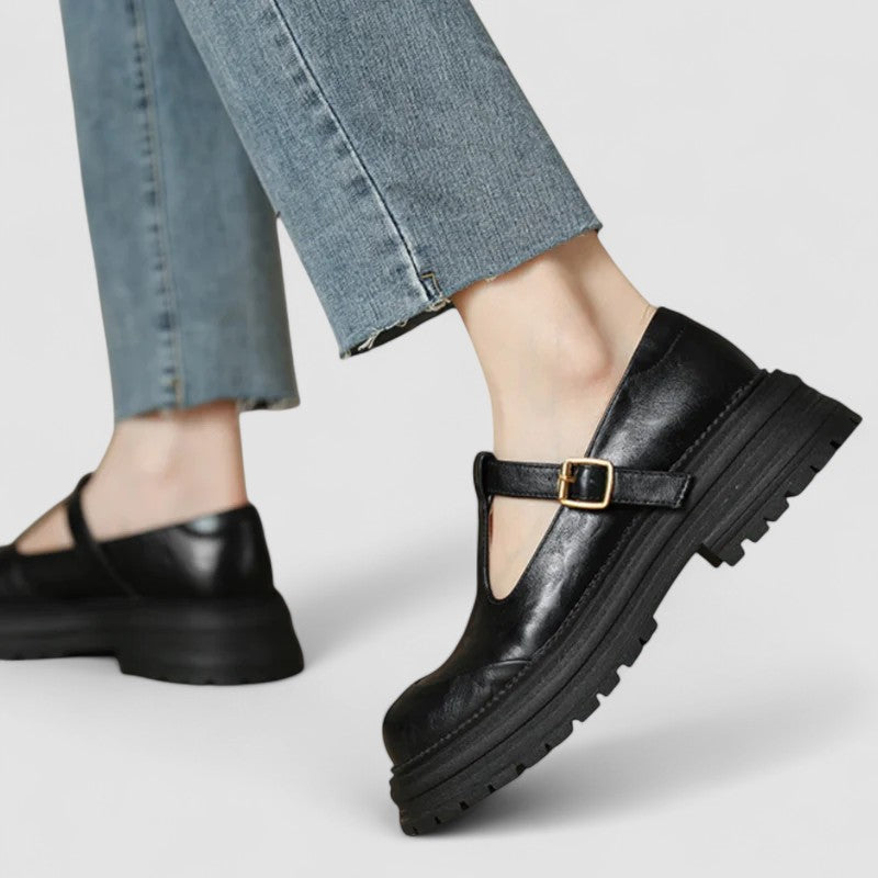 Ivy | Women Orthopedic Buckle Closure Mary Jane