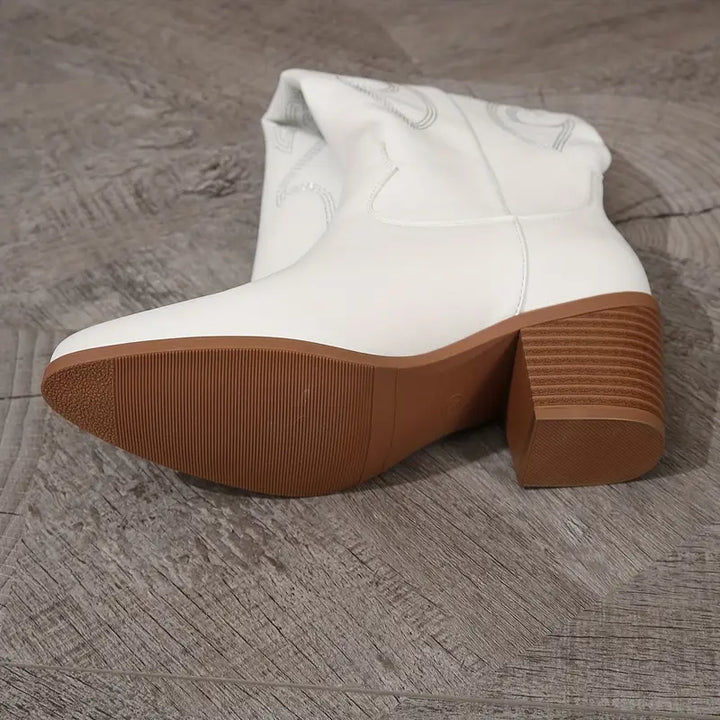 Ensley | Women’s Pointed Toe Knee High Cowboy Boots