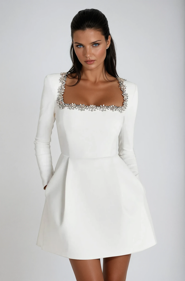 Emersyn | Women’s Elegant Square Neck Mini Dress