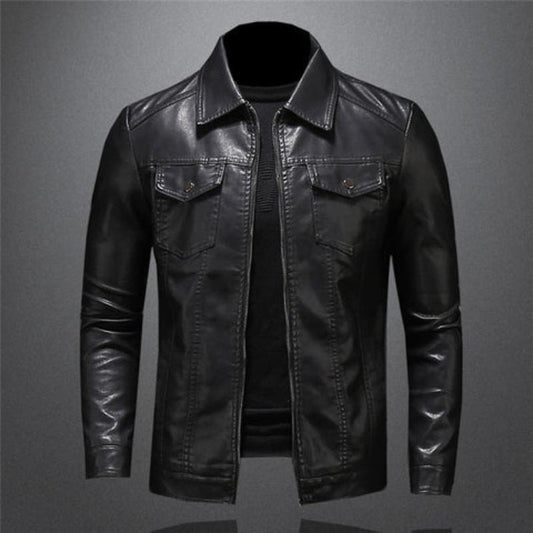 Aidan | Men's Casual Biker Zip Jacket