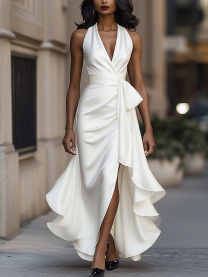 Lillian | Women Wrap Skirt Maxi Evening Dress