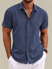 Padraig | Men's Relaxed Short Sleeve Linen Shirt