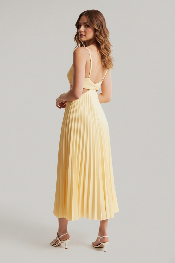 Frankie | Women’s Pleated Midi Wedding Guest Dress