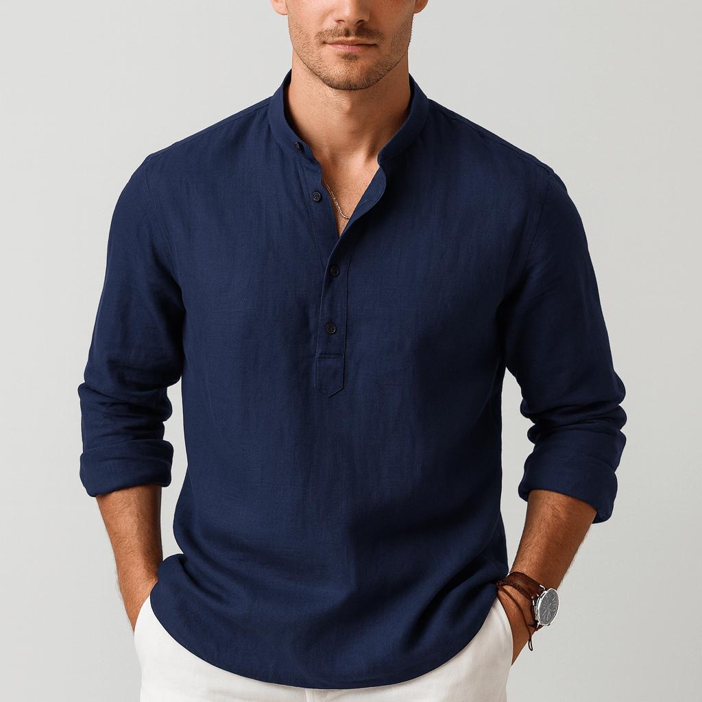 Malachy | Men's Relaxed Summer Henley Shirt