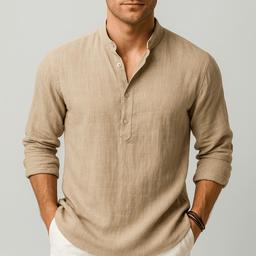 Malachy | Men's Relaxed Summer Henley Shirt