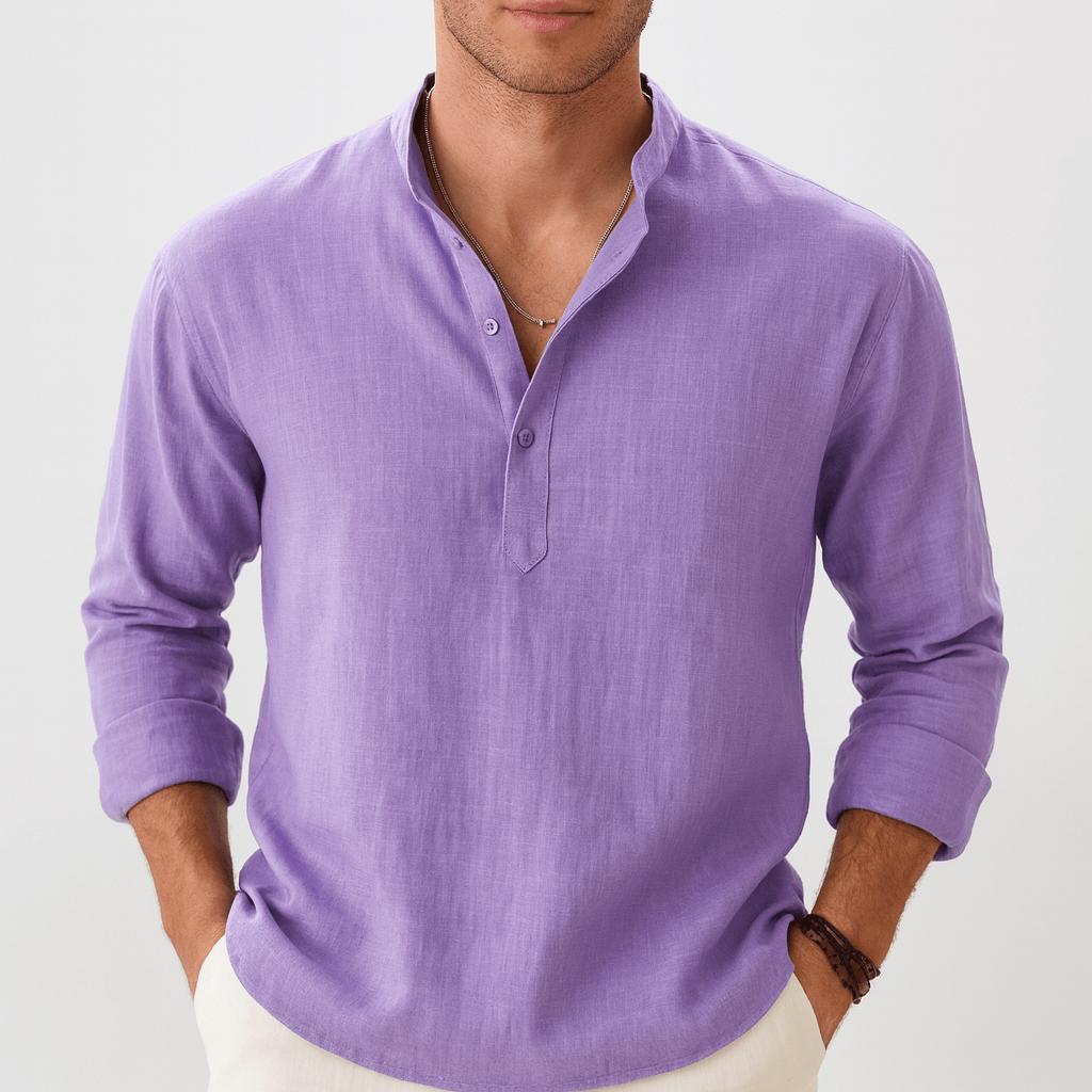 Malachy | Men's Relaxed Summer Henley Shirt
