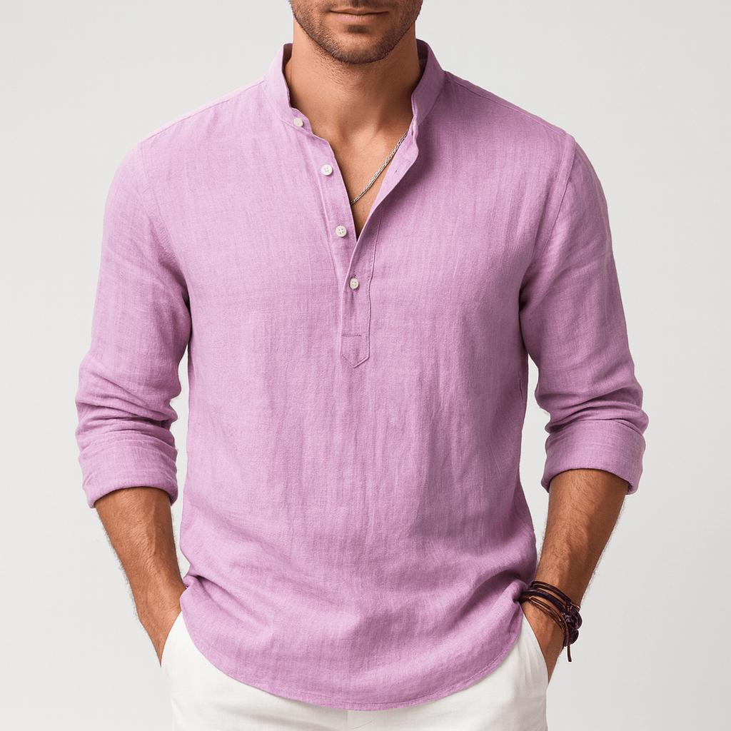 Malachy | Men's Relaxed Summer Henley Shirt