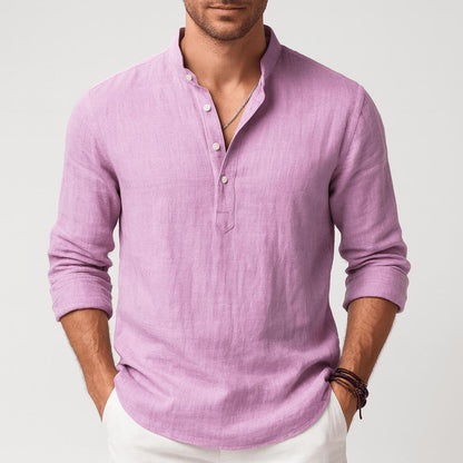 Malachy | Men's Relaxed Summer Henley Shirt