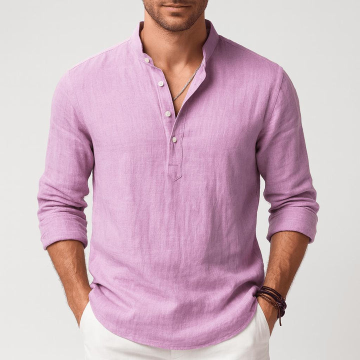 Malachy | Men's Relaxed Summer Henley Shirt