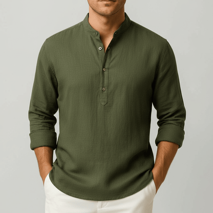 Malachy | Men's Relaxed Summer Henley Shirt