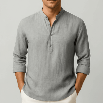 Malachy | Men's Relaxed Summer Henley Shirt
