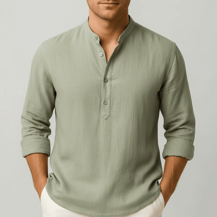 Malachy | Men's Relaxed Summer Henley Shirt