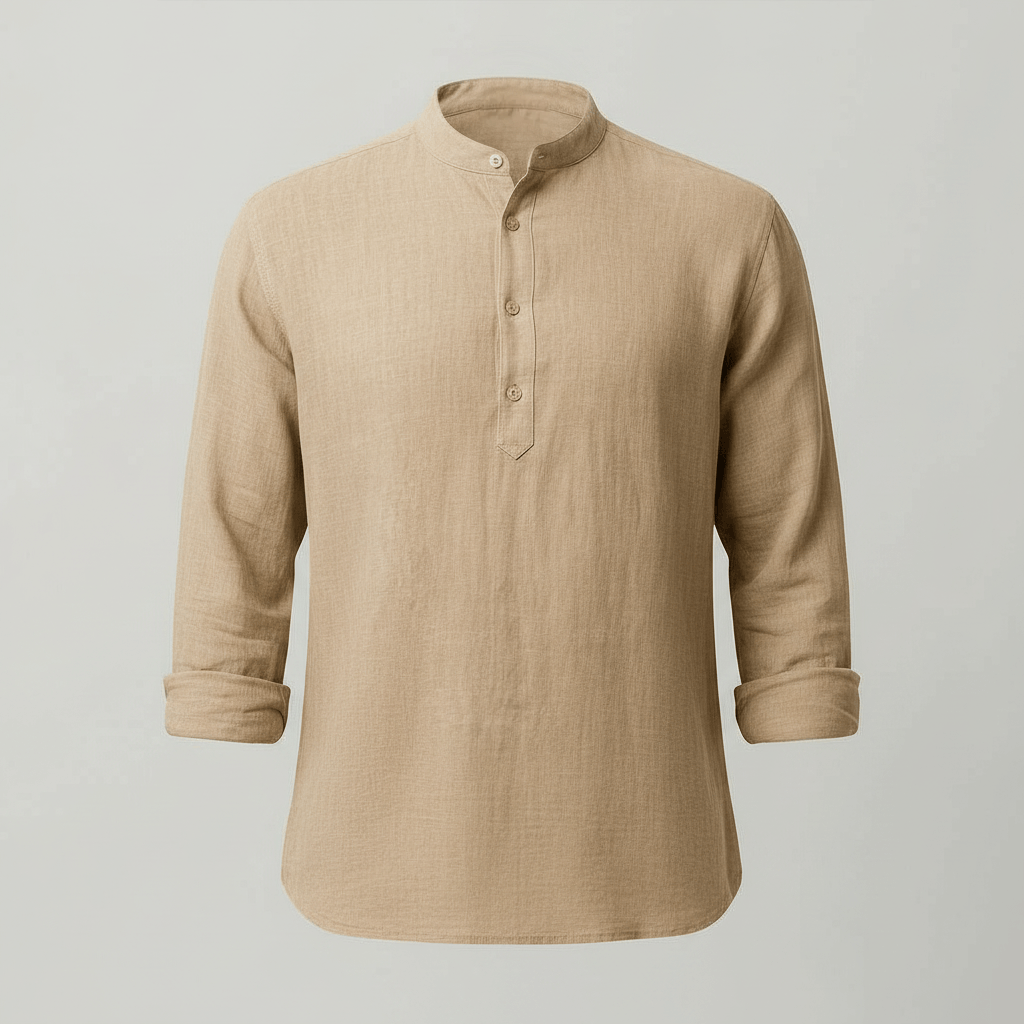 Malachy | Men's Relaxed Summer Henley Shirt