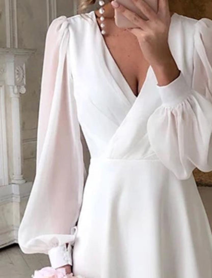 Louise | Women's Elegant Wedding Guest Dress with Long Sleeves