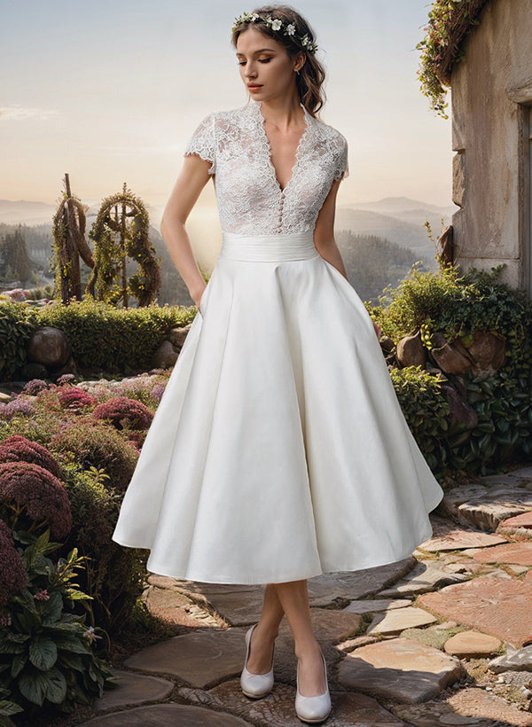 Emmalyn | Women’s Elegant Midi Wedding Guest Dress
