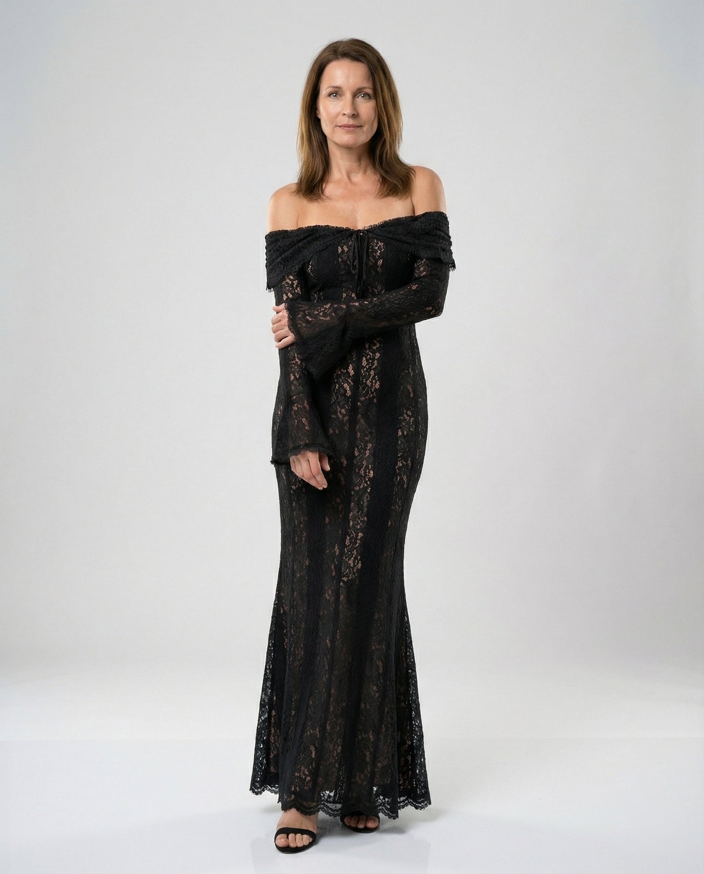 Grainne | Women Evening Deep V-Neck Maxi Dress