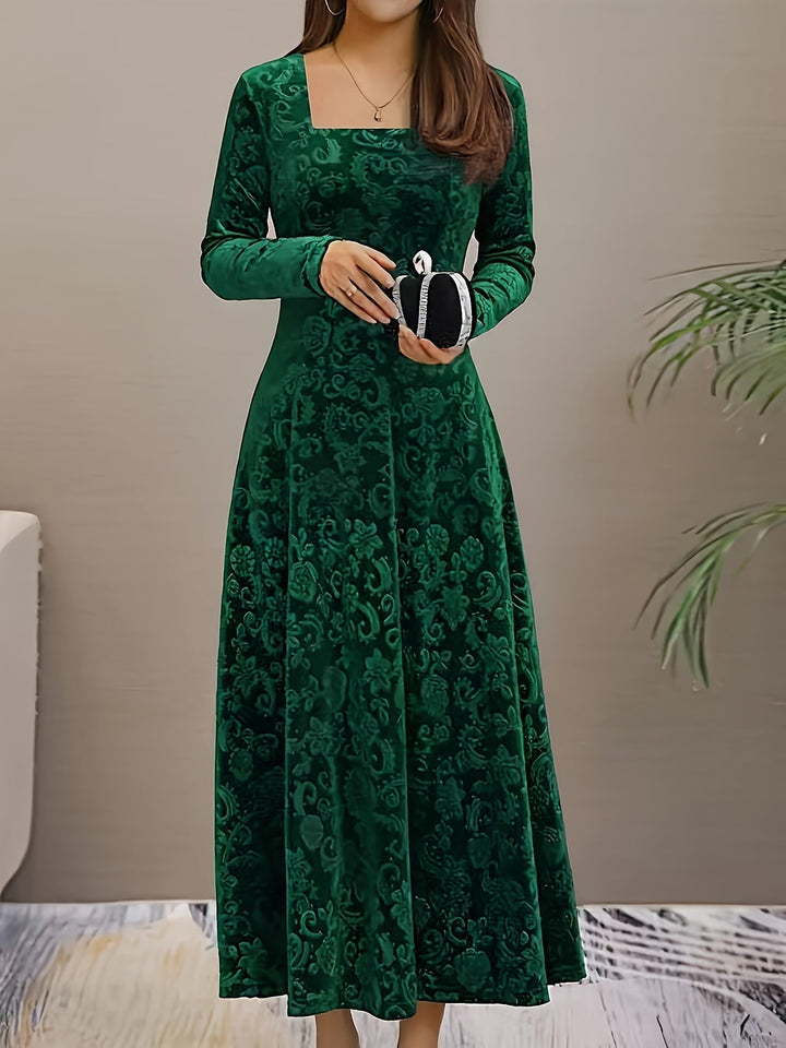 Margaret | Women Graceful Floral Midi Dress