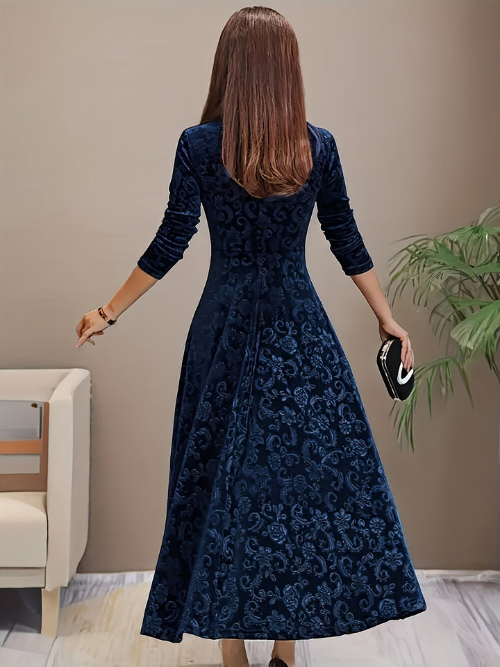 Margaret | Women Graceful Floral Midi Dress