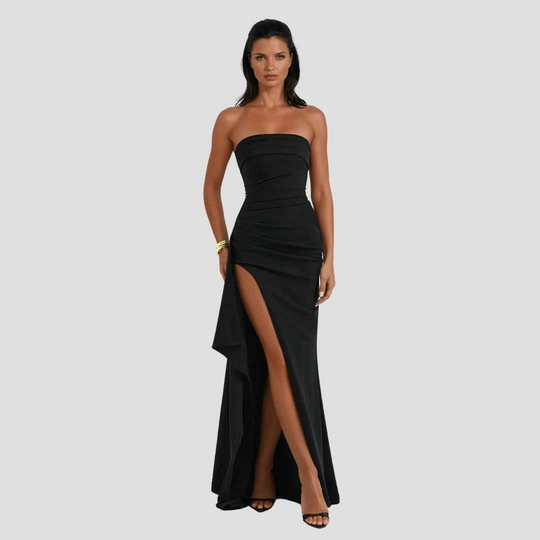 Millicent | Women Strapless Wedding Guest Maxi Dress