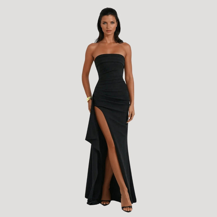 Millicent | Women Strapless Wedding Guest Maxi Dress