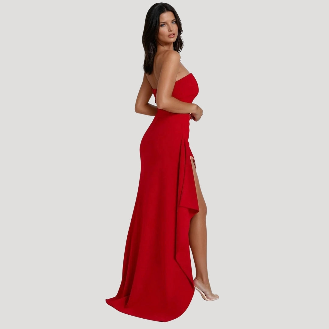 Millicent | Women Strapless Wedding Guest Maxi Dress