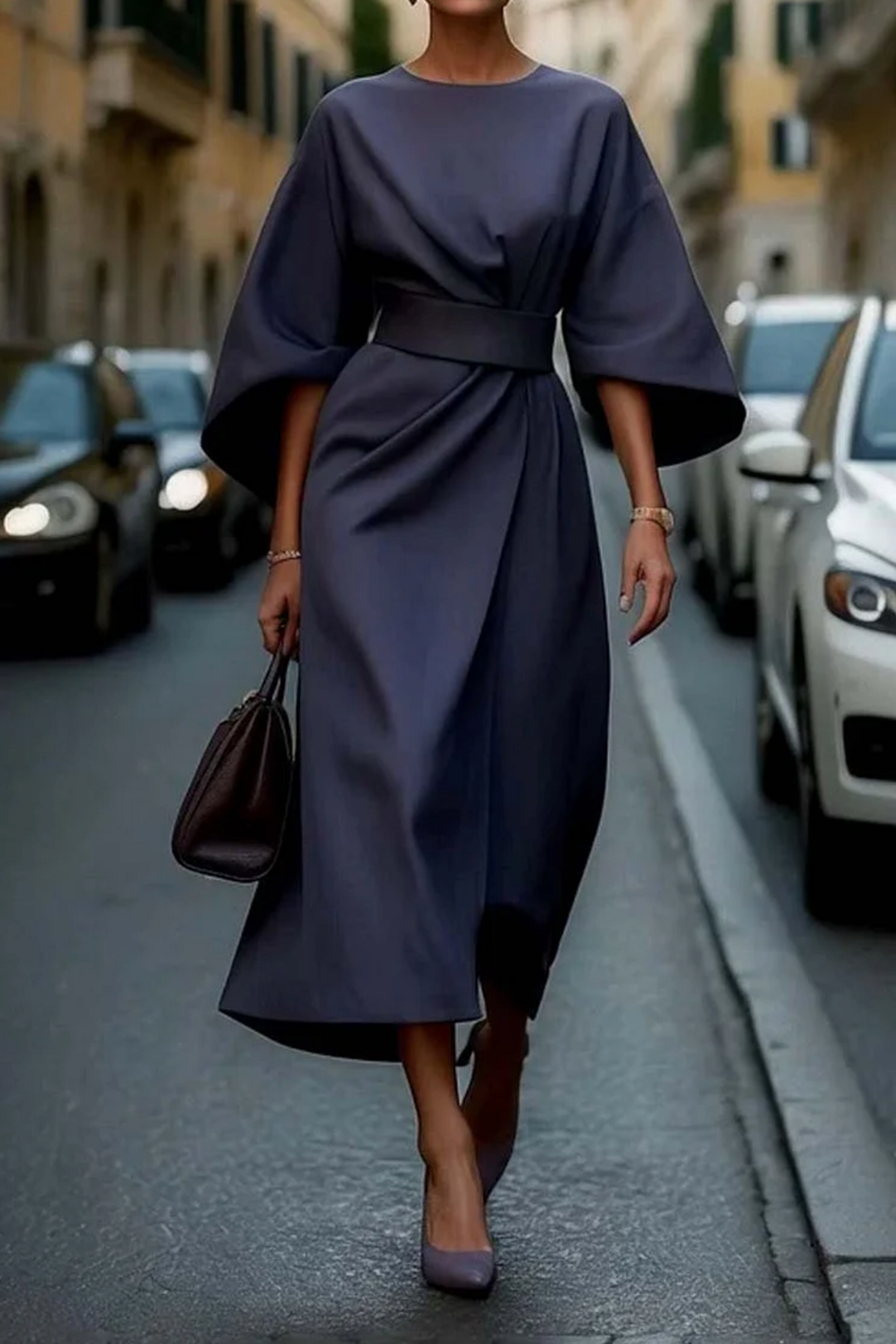 Shauna | Women Casual Embellished Midi Dress