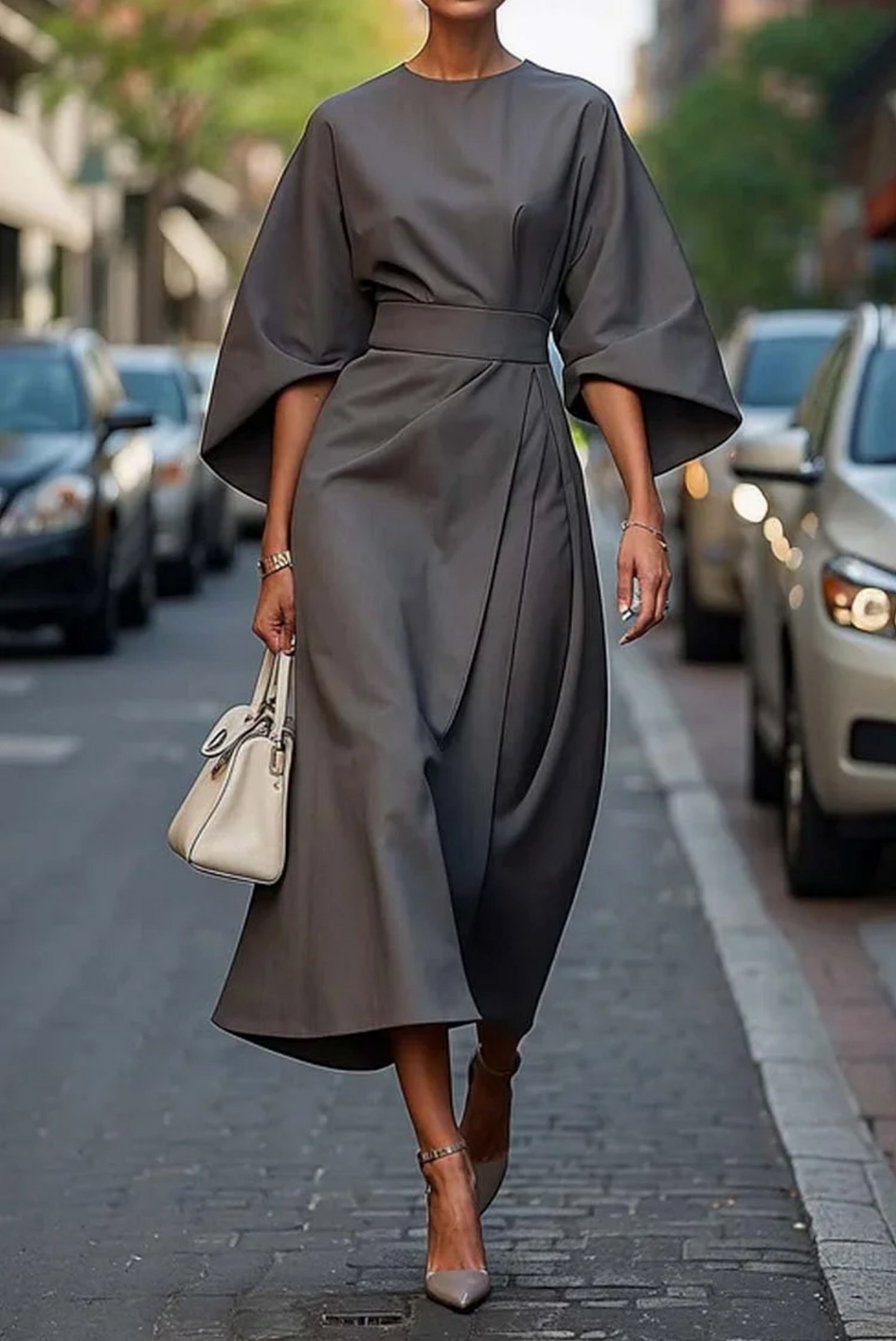 Shauna | Women Casual Embellished Midi Dress