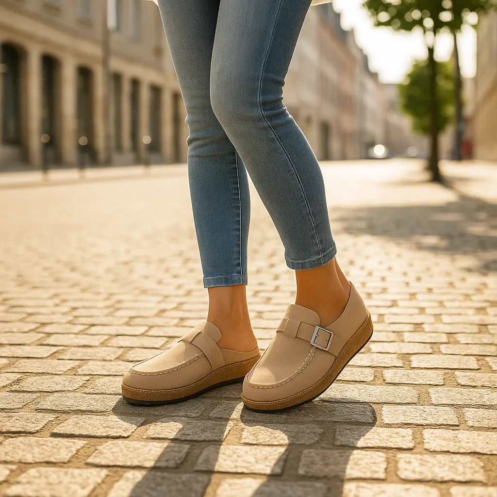 Hazel | Women Casual Wide Fit Slip-On Clogs